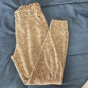 A&F leopard jogger
